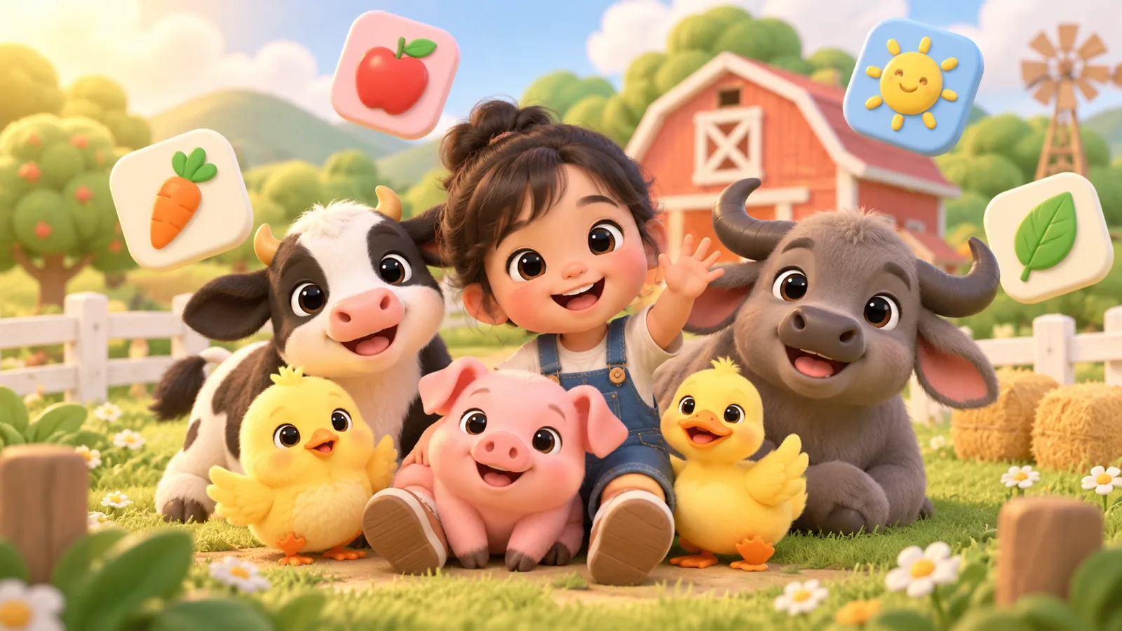 ฟาร์มของหนู แอปเกมเด็ก 1–4 ขวบ เล่นฟรี ไม่มีโฆษณา วิธีเล่นทุกหมวด