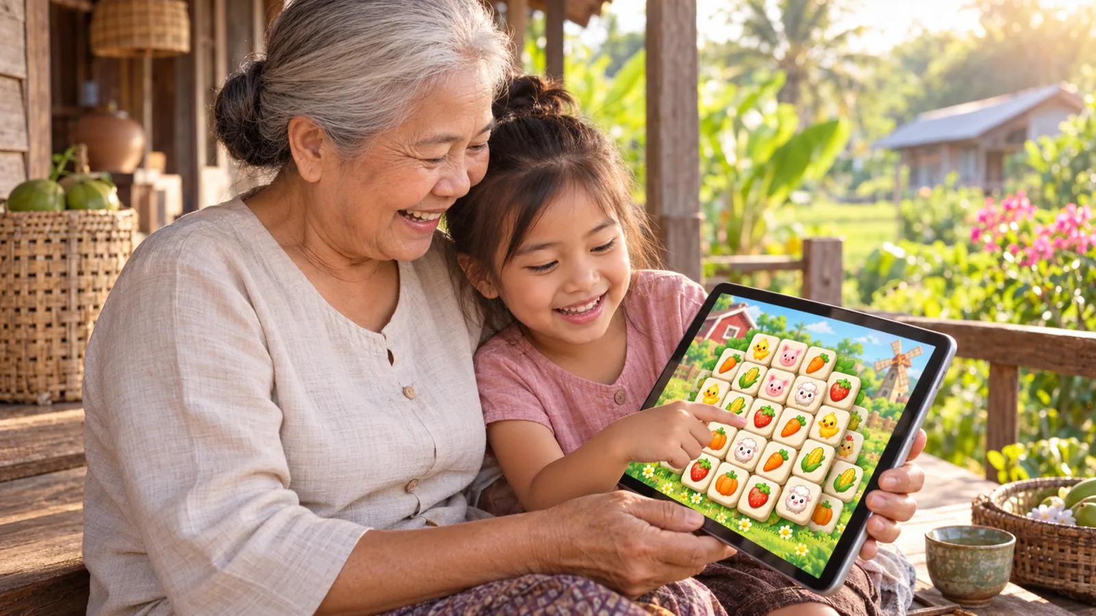 ภาพประกอบเกมจับคู่ฟาร์ม