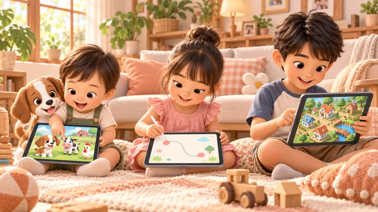 เลือกเกมให้ลูกตามวัย: เวลาหน้าจอที่เหมาะสม และเกมเล่นฟรีแนะนำตามอายุ